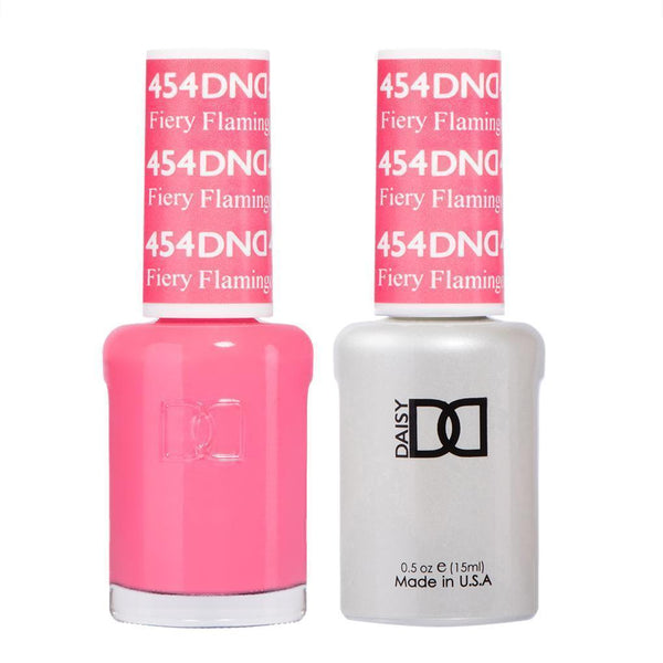  DND Gel Nail Polish Duo - 454 Fiery Flamingo by DND - Daisy Nail Designs sold by DTK Nail Supply