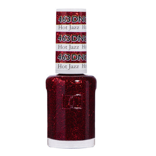 DND Nail Lacquer - 463 Red Colors - Hot Jazz by DND - Daisy Nail Designs sold by DTK Nail Supply