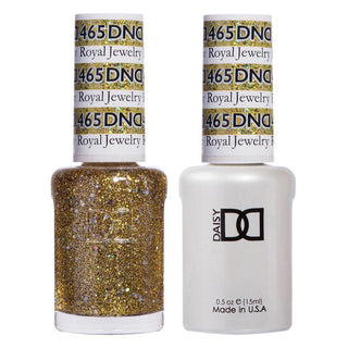 DND Gel Nail Polish Duo - 465 Yellow Colors - Royal Jewelry by DND - Daisy Nail Designs sold by DTK Nail Supply