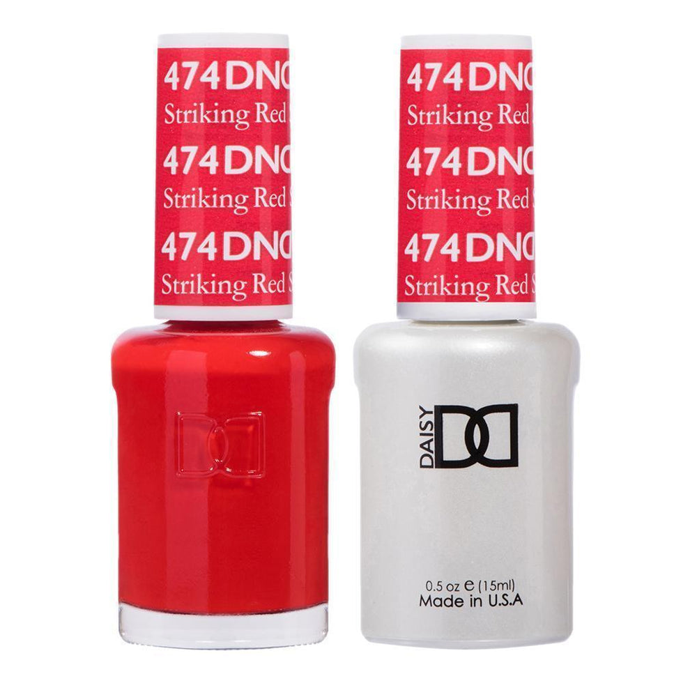  DND Gel Nail Polish Duo - 474 Striking Red by DND - Daisy Nail Designs sold by DTK Nail Supply