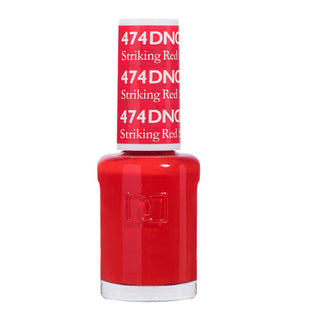 DND Nail Lacquer - 474 Red Colors - Striking Red by DND - Daisy Nail Designs sold by DTK Nail Supply