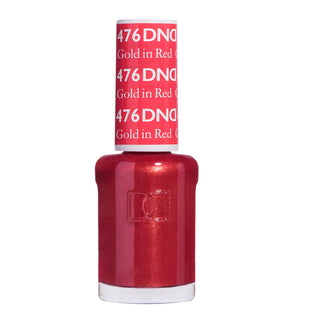 DND Nail Lacquer - 476 Orange Colors - Gold in Red by DND - Daisy Nail Designs sold by DTK Nail Supply