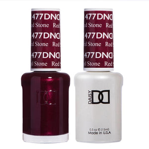  DND Gel Nail Polish Duo - 477 Red Stone by DND - Daisy Nail Designs sold by DTK Nail Supply