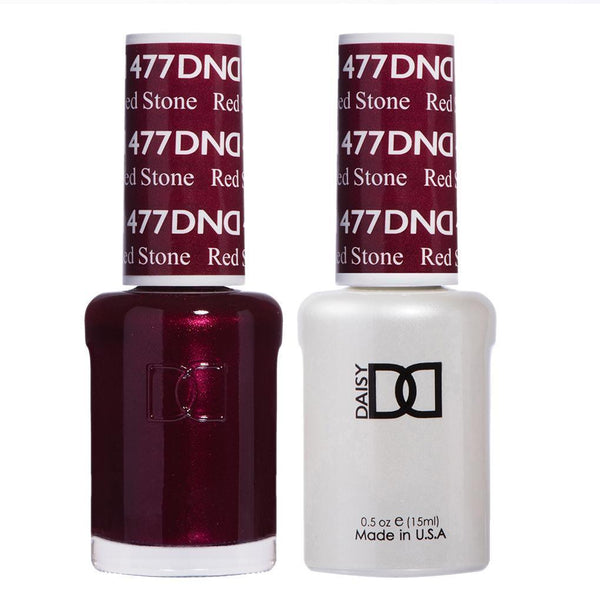  DND Gel Nail Polish Duo - 477 Red Stone by DND - Daisy Nail Designs sold by DTK Nail Supply