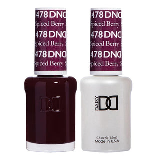  DND Gel Nail Polish Duo - 478 Red Colors - Spiced Berry by DND - Daisy Nail Designs sold by DTK Nail Supply