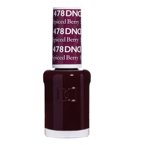 DND Nail Lacquer - 478 Red Colors - Spiced Berry by DND - Daisy Nail Designs sold by DTK Nail Supply