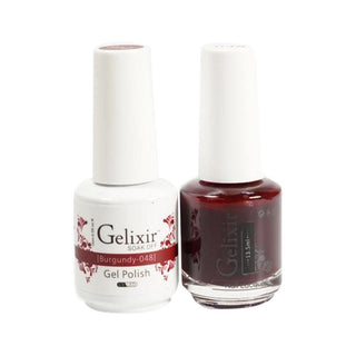  Gelixir Gel Nail Polish Duo - 048 Red Colors - Burgundy by Gelixir sold by DTK Nail Supply