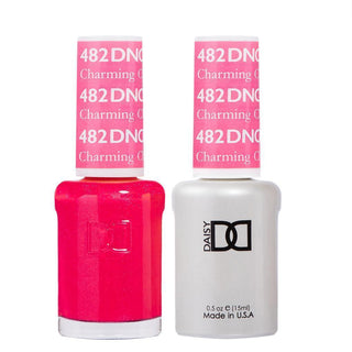  DND Gel Nail Polish Duo - 482 Pink Colors - Charming Cherry by DND - Daisy Nail Designs sold by DTK Nail Supply