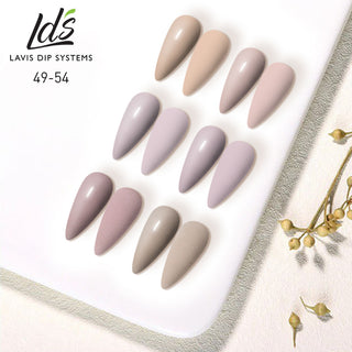  LDS Healthy Gel & Matching Lacquer Starter Kit: 049, 050, 051, 052, 053, 054, Base,Top & Strengthener by LDS sold by DTK Nail Supply