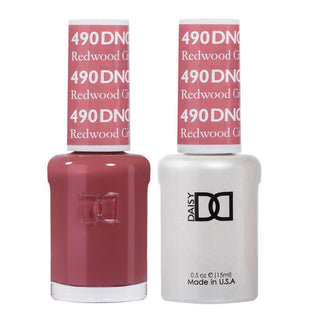  DND Gel Nail Polish Duo - 490 Brown Colors - Redwood City by DND - Daisy Nail Designs sold by DTK Nail Supply