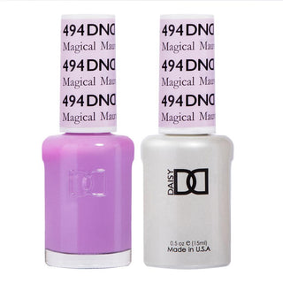  DND Gel Nail Polish Duo - 494 Purple Colors - Magical Mauve by DND - Daisy Nail Designs sold by DTK Nail Supply
