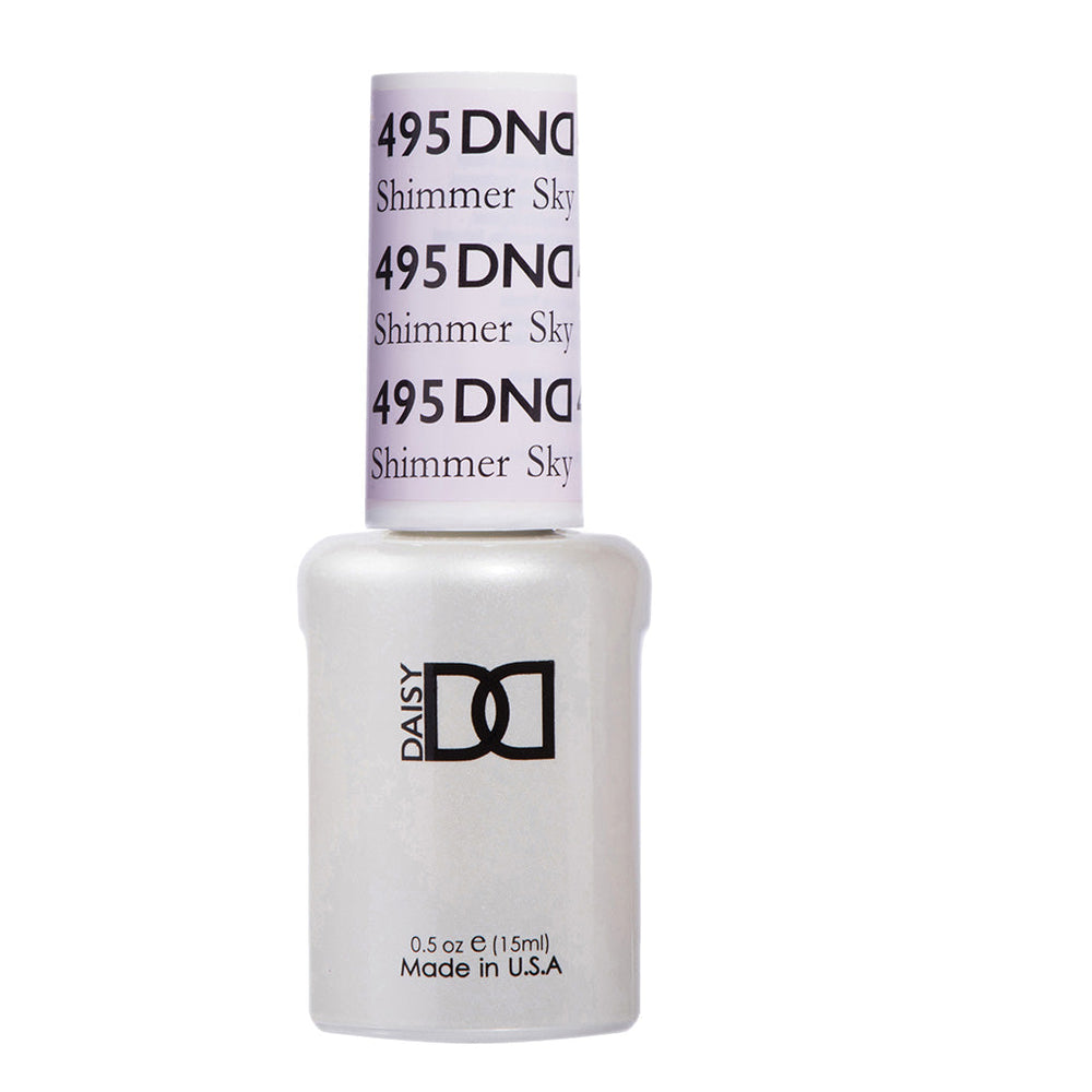 DND Gel Polish - 495 Purple Colors - Shimmer Sky by DND - Daisy Nail Designs sold by DTK Nail Supply