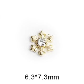  #1A Snowflake Nail Charms - Gold by Nail Charm sold by DTK Nail Supply