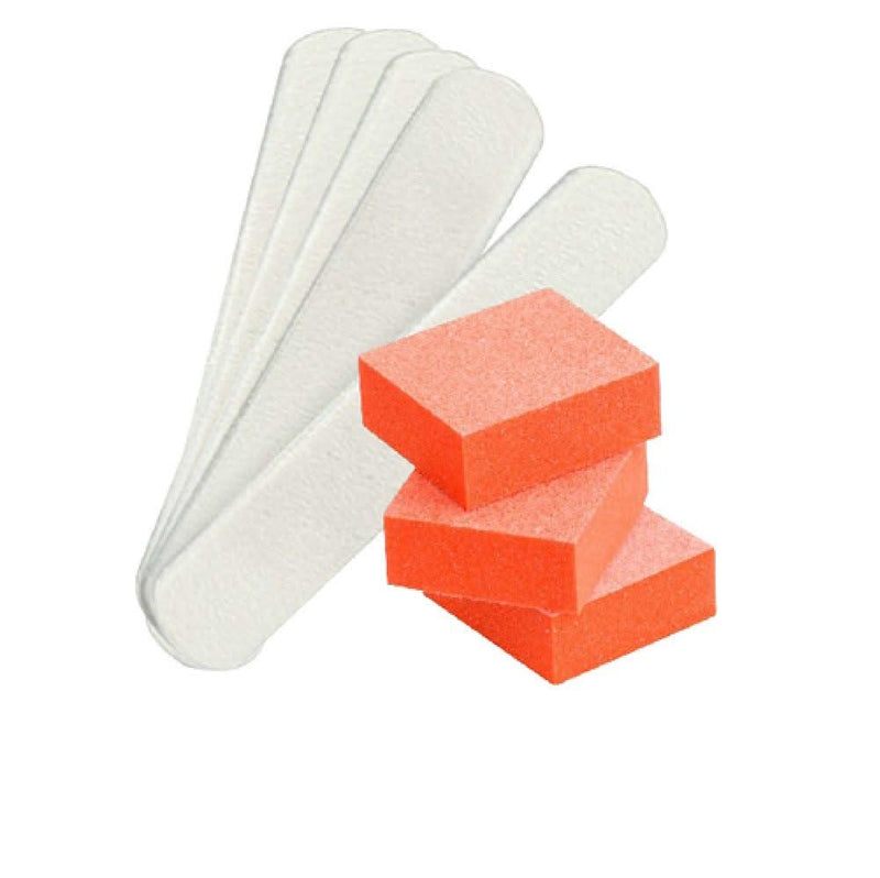 5 Mini Files + 3 Buffers - DTK Nail Supply