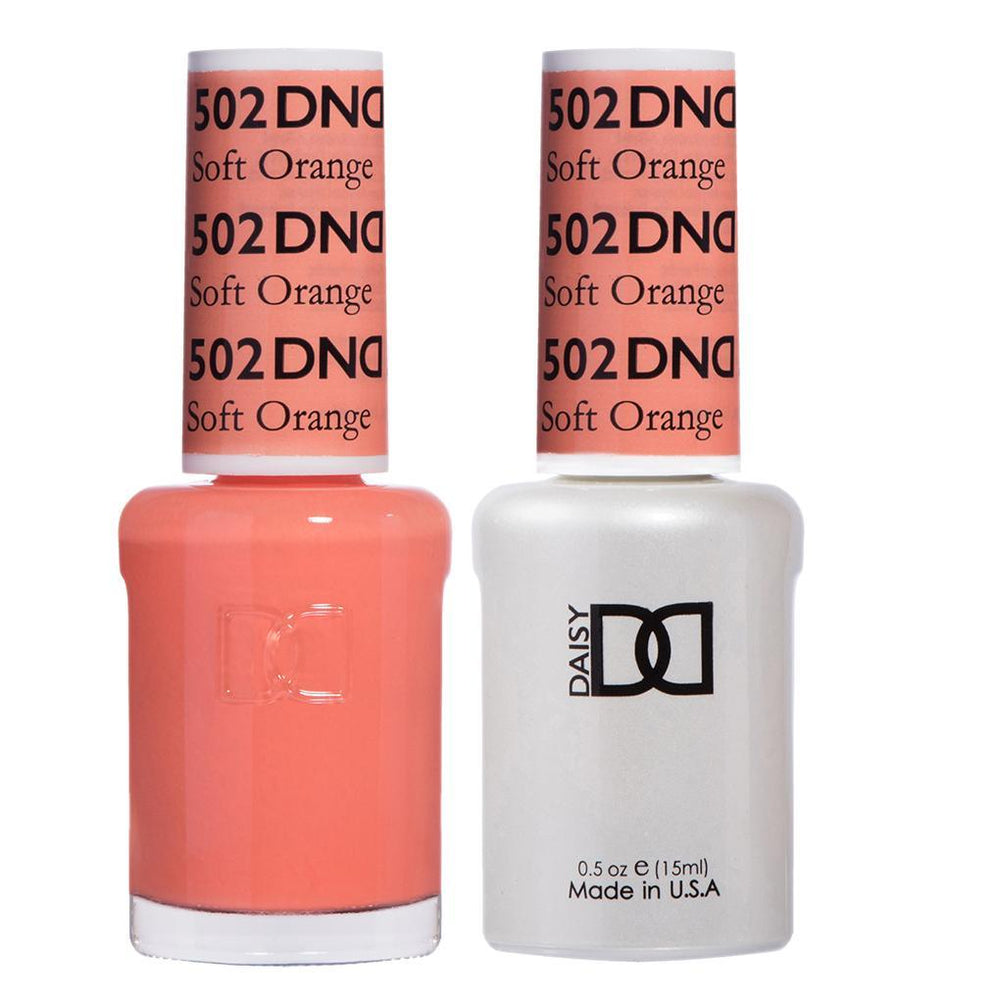  DND Gel Nail Polish Duo - 502 Soft Orange by DND - Daisy Nail Designs sold by DTK Nail Supply