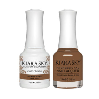  Kiara Sky Gel Nail Polish Duo - All-In-One - 5022 BROWNIE POINTS by Kiara Sky sold by DTK Nail Supply