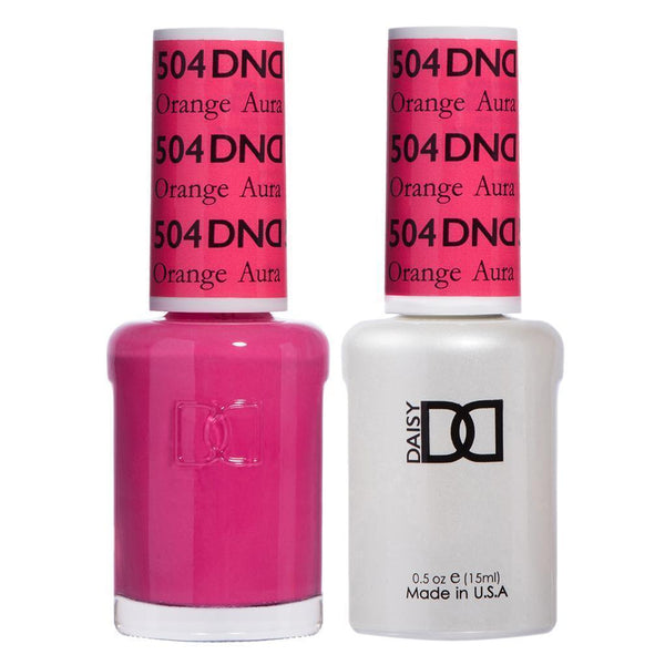  DND Gel Nail Polish Duo - 504 Orange Aura by DND - Daisy Nail Designs sold by DTK Nail Supply