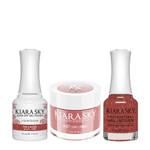  Kiara Sky All-In-One 3 in 1 - 5040 PINK & BOUJEE by Kiara Sky All In One sold by DTK Nail Supply