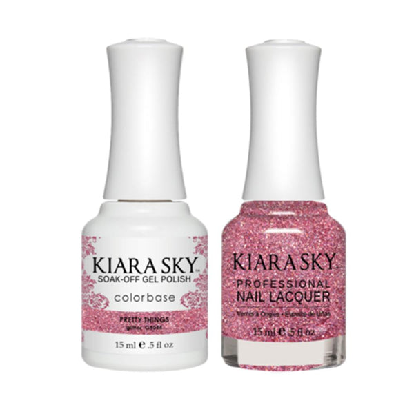  Kiara Sky Gel Nail Polish Duo - All-In-One - 5044 PRETTY THINGS by Kiara Sky sold by DTK Nail Supply
