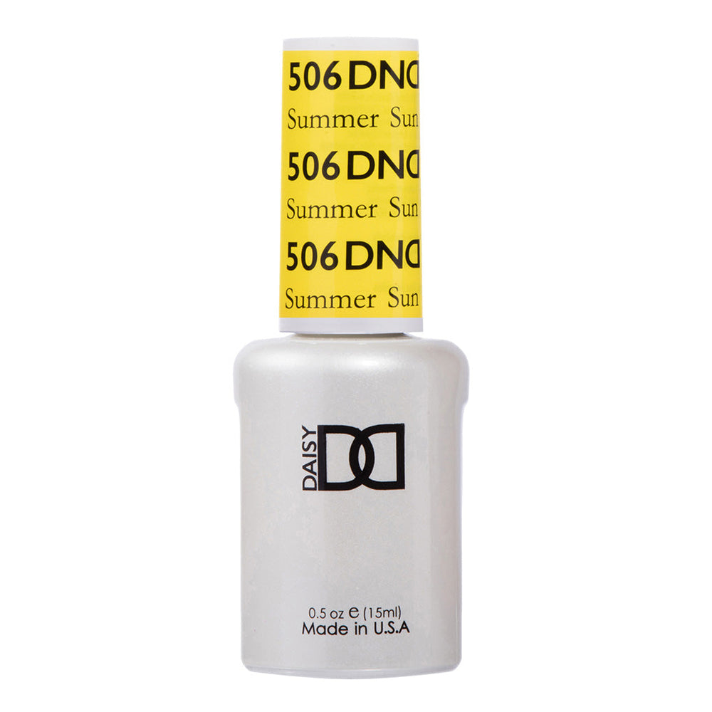 DND Gel Polish - 506 Yellow Colors - Summer Sun by DND - Daisy Nail Designs sold by DTK Nail Supply