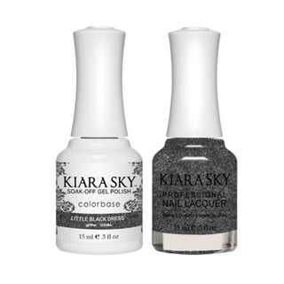  Kiara Sky Gel Nail Polish Duo - All-In-One - 5086 LITTLE BLACK DRESS by Kiara Sky sold by DTK Nail Supply