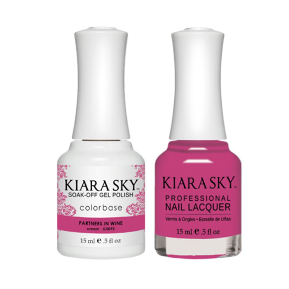  Kiara Sky Gel Nail Polish Duo - All-In-One - 5093 PARTNERS IN WINE by Kiara Sky sold by DTK Nail Supply