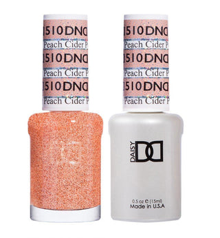  DND Gel Nail Polish Duo - 510 Orange Colors - Peach Cider by DND - Daisy Nail Designs sold by DTK Nail Supply