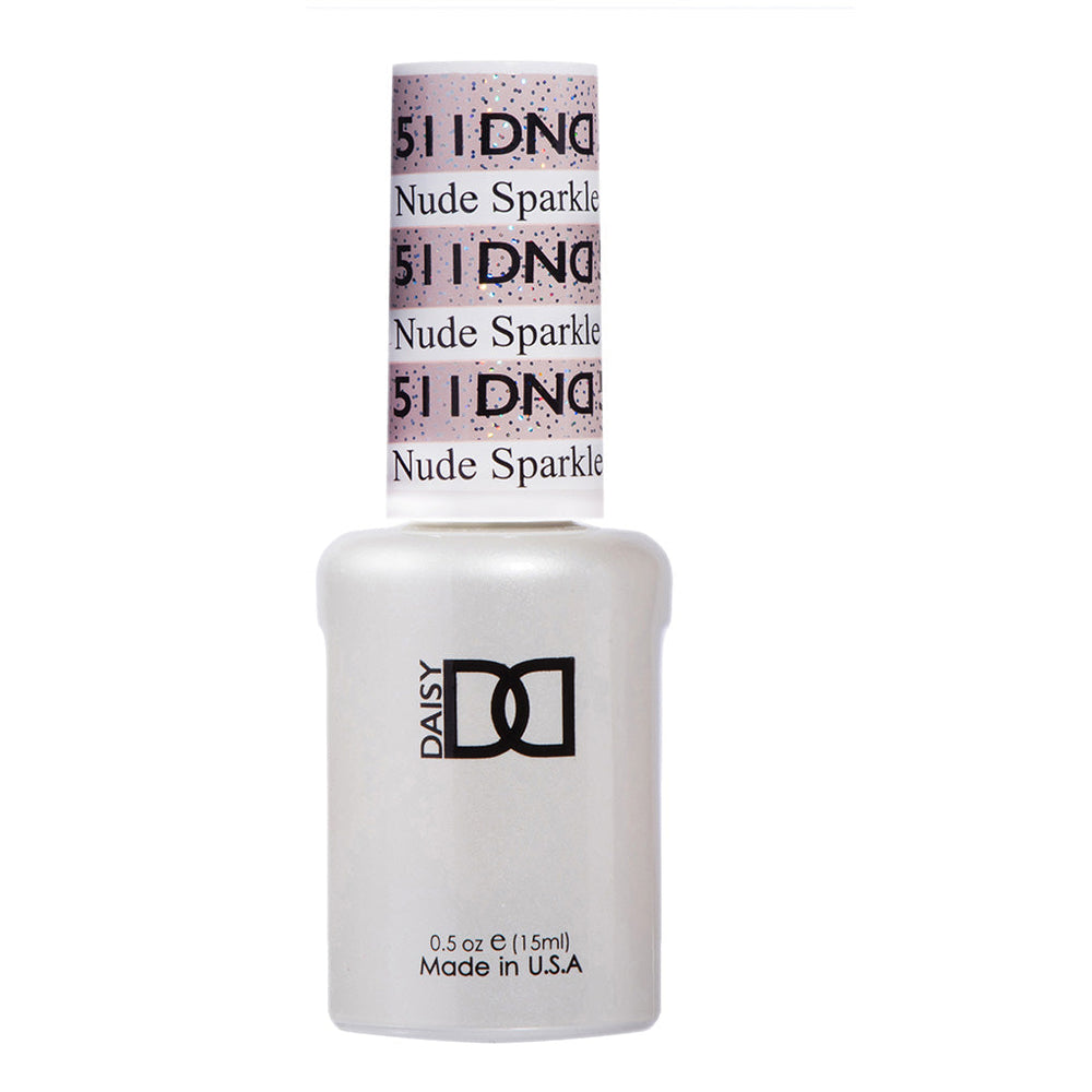 DND Gel Polish - 511 Pink Colors - Nude Sparkle by DND - Daisy Nail Designs sold by DTK Nail Supply