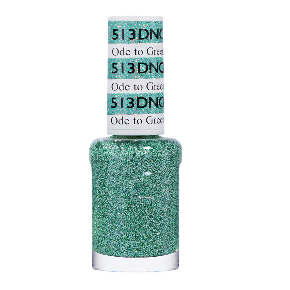 DND Nail Lacquer - 513 Green Colors - Ode to Green by DND - Daisy Nail Designs sold by DTK Nail Supply