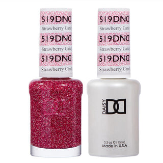  DND Gel Nail Polish Duo - 519 Red Colors - Strawberry Candy by DND - Daisy Nail Designs sold by DTK Nail Supply