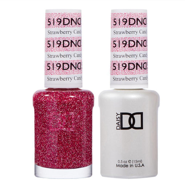  DND Gel Nail Polish Duo - 519 Strawberry Candy by DND - Daisy Nail Designs sold by DTK Nail Supply
