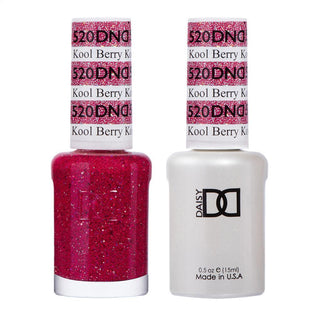  DND Gel Nail Polish Duo - 520 Pink Colors - Kool Berry by DND - Daisy Nail Designs sold by DTK Nail Supply