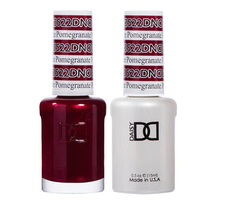  DND Gel Nail Polish Duo - 522 Red Colors - Pomegranate by DND - Daisy Nail Designs sold by DTK Nail Supply