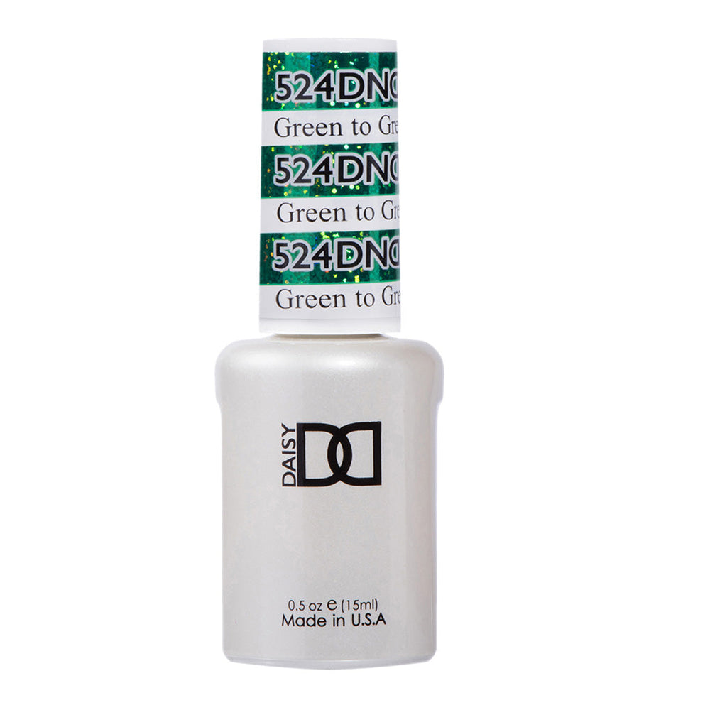 DND Gel Polish - 524 Green Colors - Green to Green by DND - Daisy Nail Designs sold by DTK Nail Supply