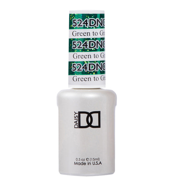 DND Gel Polish - 524 Green Colors - Green to Green by DND - Daisy Nail Designs sold by DTK Nail Supply