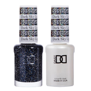  DND Gel Nail Polish Duo - 525 Glitter Colors - Dark Sky Lignt by DND - Daisy Nail Designs sold by DTK Nail Supply
