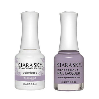  Kiara Sky Gel Nail Polish Duo - 529 Purple Colors - Iris And Shine by Kiara Sky sold by DTK Nail Supply