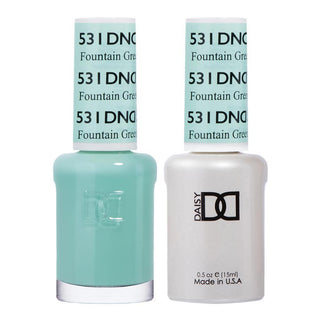  DND Gel Nail Polish Duo - 531 Green Colors - Fountain Green, UT by DND - Daisy Nail Designs sold by DTK Nail Supply