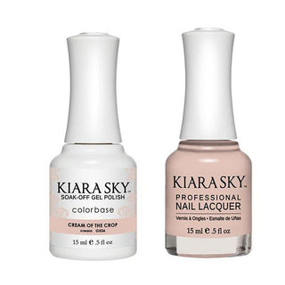  Kiara Sky Gel Nail Polish Duo - 536 Beige, Neutral Colors - Cream Of The Crop by Kiara Sky sold by DTK Nail Supply