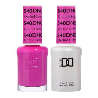  DND Gel Nail Polish Duo - 540 Pink Colors - Orchid Garden by DND - Daisy Nail Designs sold by DTK Nail Supply