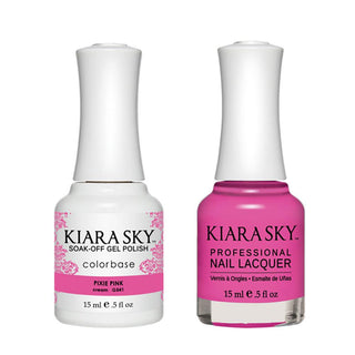  Kiara Sky Gel Nail Polish Duo - 541 Pink Colors - Pixie Pink by Kiara Sky sold by DTK Nail Supply