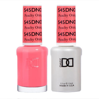  DND Gel Nail Polish Duo - 545 Orange Colors - Peachy Orange by DND - Daisy Nail Designs sold by DTK Nail Supply