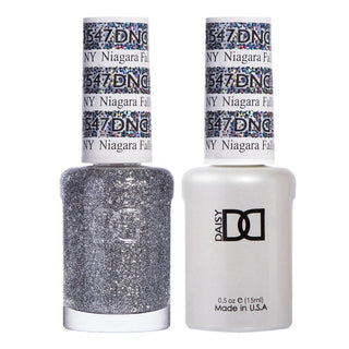  DND Gel Nail Polish Duo - 547 Silver Colors - Niagara Falls, NY by DND - Daisy Nail Designs sold by DTK Nail Supply