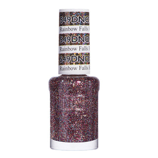  DND Nail Lacquer - 549 Glitter Colors - Rainbow Falls, HI by DND - Daisy Nail Designs sold by DTK Nail Supply