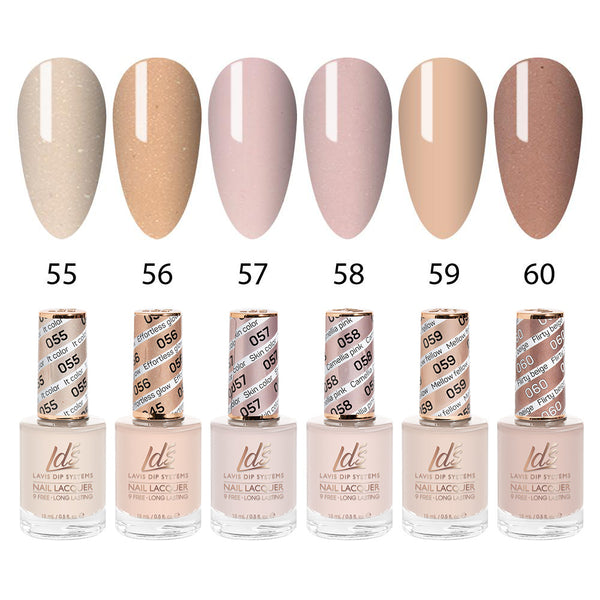  LDS Healthy Nail Lacquer Set (6 colors): 055 to 060 by LDS sold by DTK Nail Supply