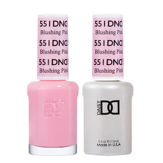  DND Gel Nail Polish Duo - 551 Pink Colors - Blushing Pink by DND - Daisy Nail Designs sold by DTK Nail Supply
