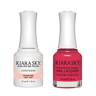  Kiara Sky Gel Nail Polish Duo - 553 Pink Colors - Fanciful Muse by Kiara Sky sold by DTK Nail Supply