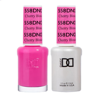  DND Gel Nail Polish Duo - 558 Pink Colors - Cherry Blossom by DND - Daisy Nail Designs sold by DTK Nail Supply