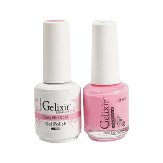  Gelixir Gel Nail Polish Duo - 056 Pink Colors - Sexy Girl by Gelixir sold by DTK Nail Supply