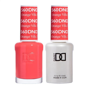  DND Gel Nail Polish Duo - 560 Orange Ville, UT by DND - Daisy Nail Designs sold by DTK Nail Supply